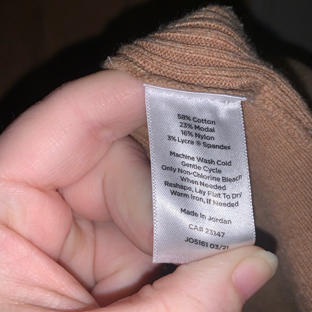 Talbots Women’s Brown Modal Sweater Size 2XP - Picture 3 of 4